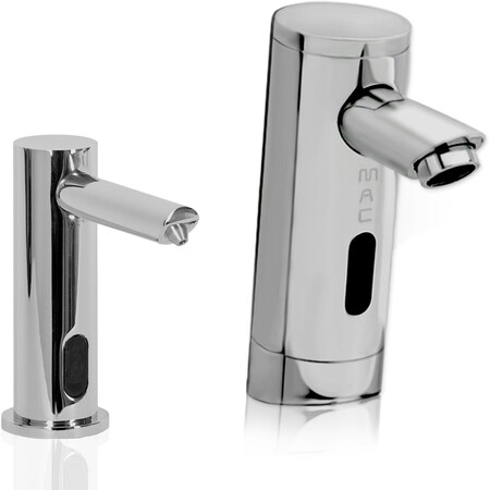 Macfaucets Matching Electronic Faucet AND Electronic Soap Dispenser, PR MP60